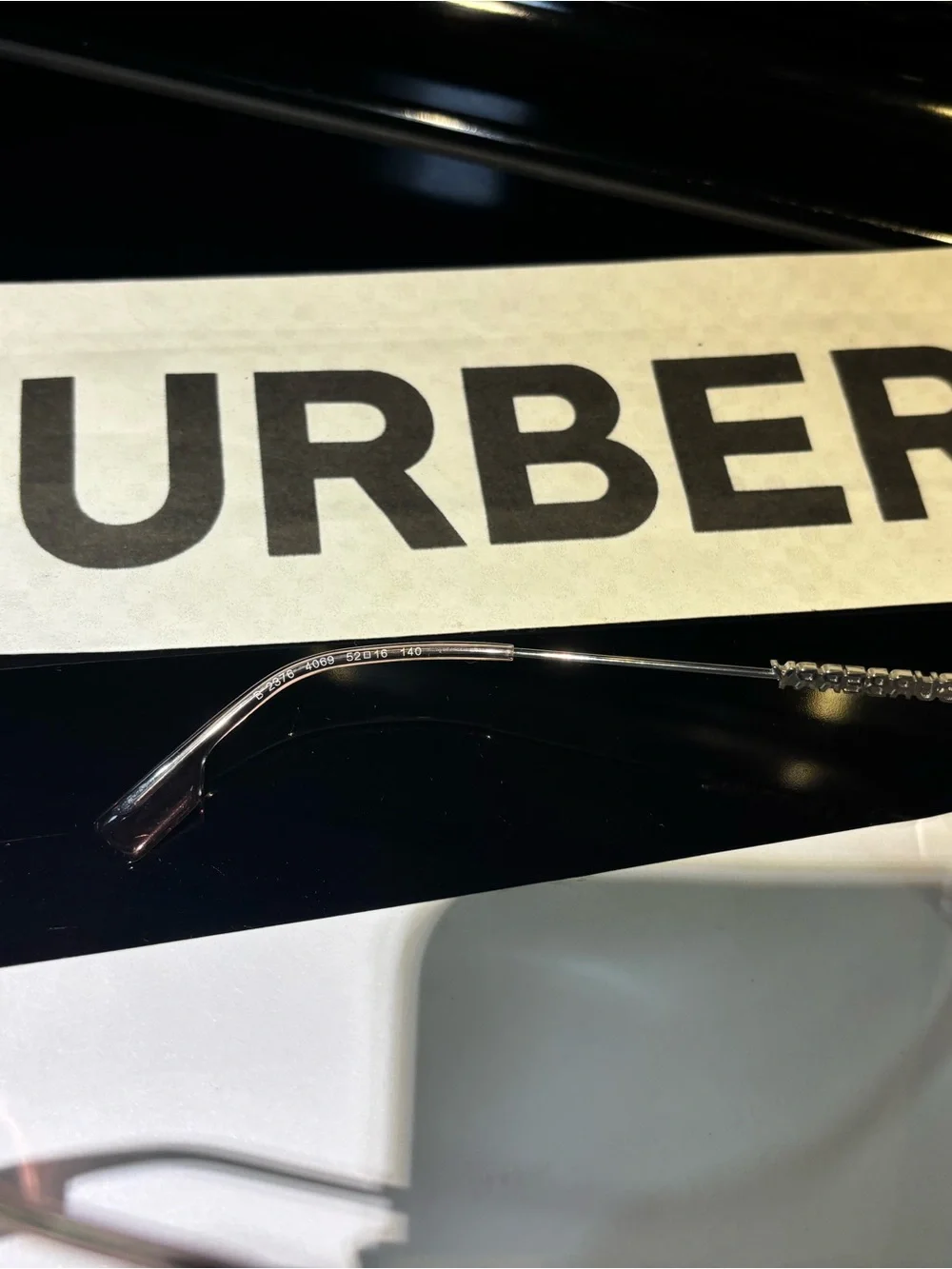 New Old Stock Burberry BE2376 4069 Blush Pink Square Optical Frames